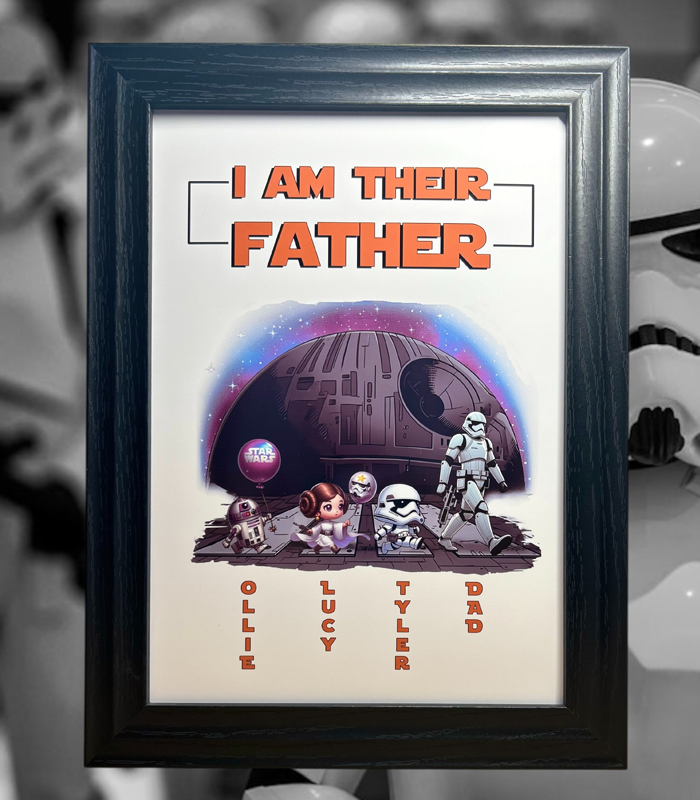 Starwars Fathers Day Black PNG